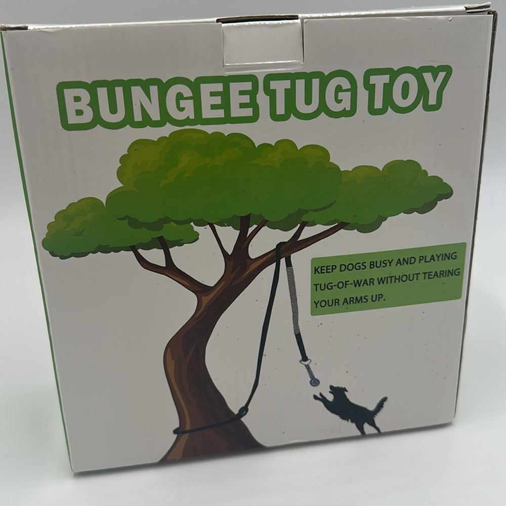 Loobani Outdoor Bungee Tug Toy, Dog Toy Hanging from Tree/Small to Large Dogs